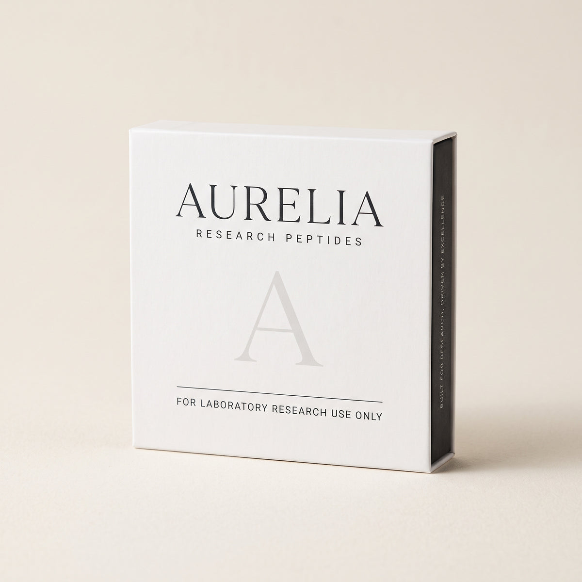 AURELIA research peptides packaging box, supplied for laboratory research use only
