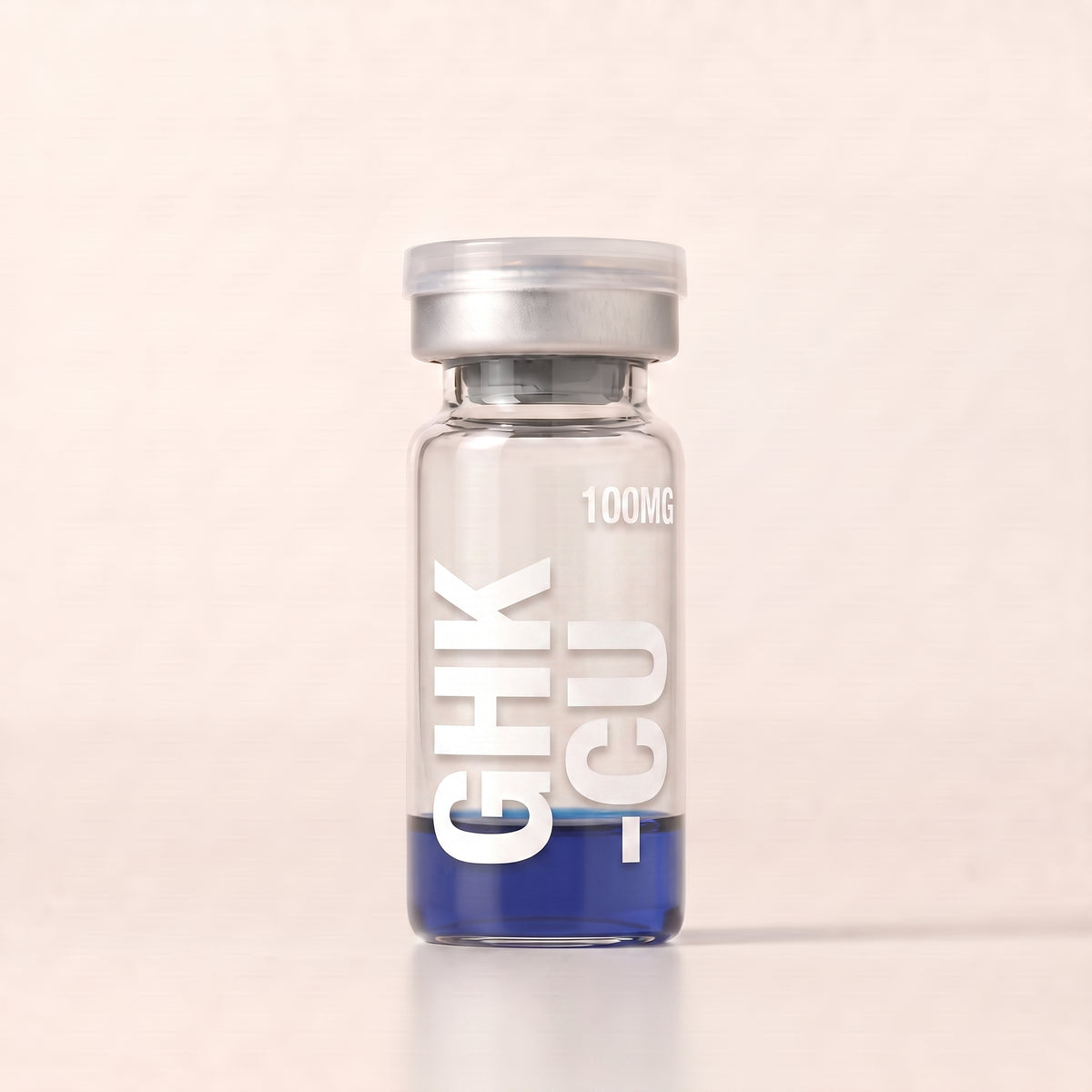 AURELIA GHK-Cu 100mg copper tripeptide research compound vial, 99% purity, research use only