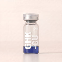 AURELIA GHK-Cu 100mg copper tripeptide research compound vial, 99% purity, research use only