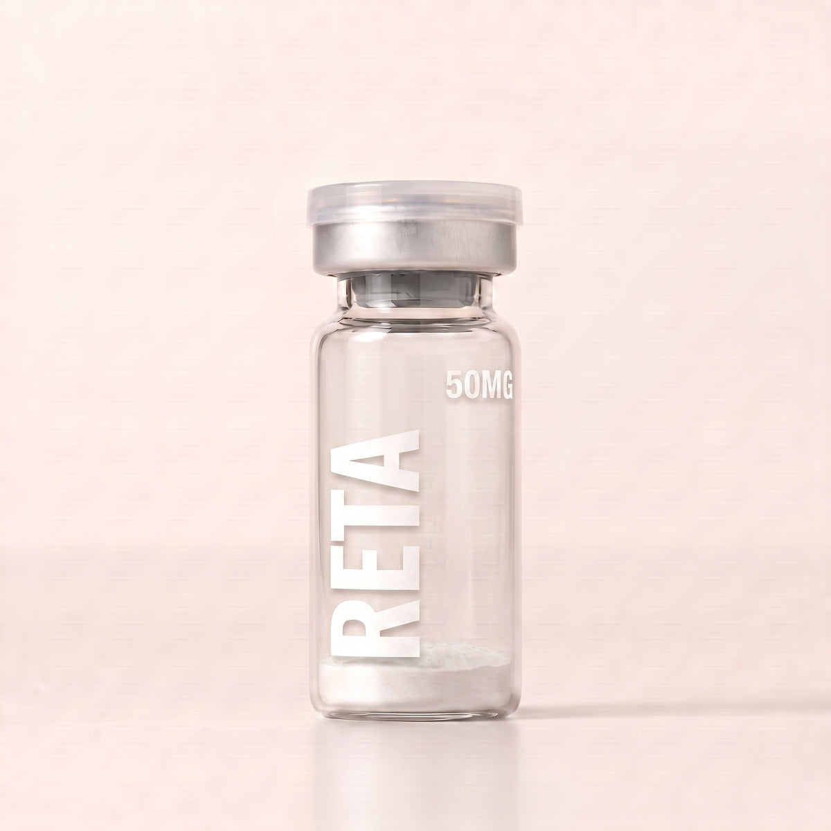 AURELIA Retatrutide 50mg lyophilised research compound vial, 99% purity, research use only